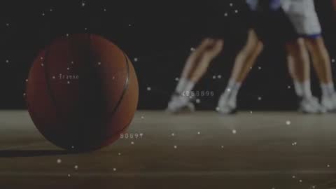 Basketball Analytics Dribbling Drill with Motion Tracking Overlay and Network Visualization