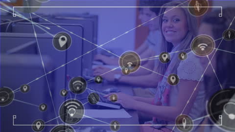 Students Engaging in Digital Learning Environment