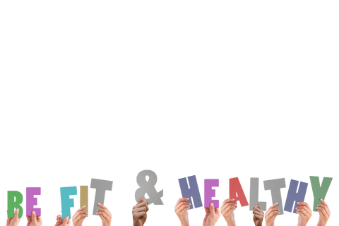 be fit and healthy text with hands on transparent background - Download Free Stock Videos Pikwizard.com