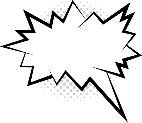 comic explosion speech bubble on transparent background - Download Free Stock Videos Pikwizard.com