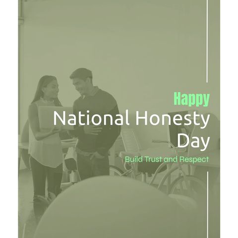 Honesty Day Celebration in Diverse Workplace - Download Free Stock Templates Pikwizard.com