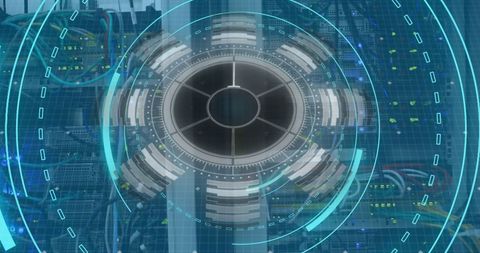 5G Data Processing with Futuristic Digital Interface - Download Free Stock Images Pikwizard.com