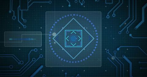 Futuristic Digital Interface with Circuit Design Elements - Download Free Stock Images Pikwizard.com