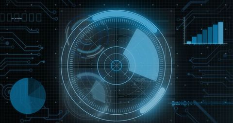 Futuristic Data Scanner Interface Technology - Download Free Stock Images Pikwizard.com