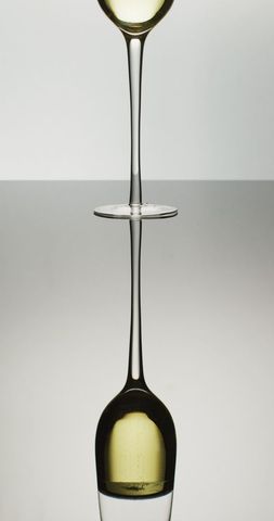 Elegant Tulip Glass with Champagne Reflection - Download Free Stock Images Pikwizard.com