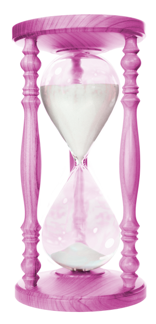 Purple Hourglass on Transparent Background for Time Concept - Download Free Stock Videos Pikwizard.com