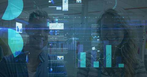 business analysis and data technology overlay - Download Free Stock Images Pikwizard.com