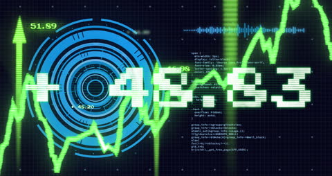 Animated Digital Interface with Data and Scanning Technology