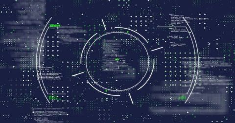 Futuristic Cybersecurity Scope Interface with Digital Data Streams - Download Free Stock Images Pikwizard.com