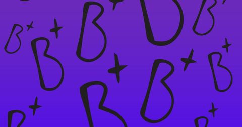 B Plus Text on Purple Background, Education and Learning Concept - Download Free Stock Images Pikwizard.com