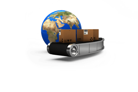 transparent earth with packages on conveyor belt - Download Free Stock Videos Pikwizard.com