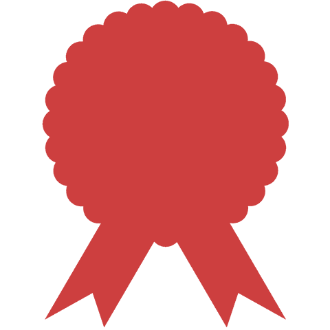 red badge with ribbons on transparent background for writing - Download Free Stock Videos Pikwizard.com