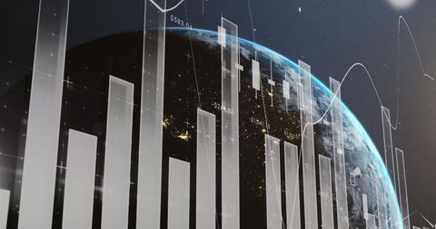 Global Business Analytics with Digital Interface - Download Free Stock Images Pikwizard.com