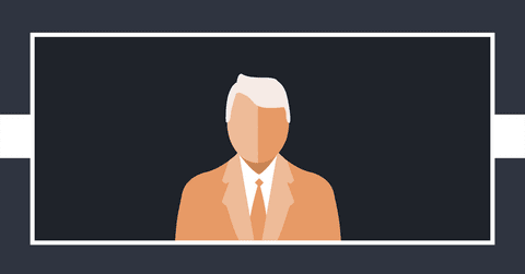 transparent businessman icon illustration on screen - Download Free Stock Videos Pikwizard.com