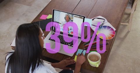 Creative Design Process With Graphic Percent Overlay