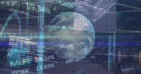Global Data and Environmental Impact Visualization - Download Free Stock Images Pikwizard.com