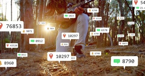 Tactical Operative Scanning Data Overlays in Forest Environment
