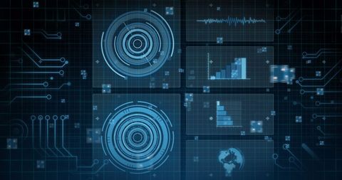 Digital Interface with Scanning and Data Processing Visualization - Download Free Stock Images Pikwizard.com