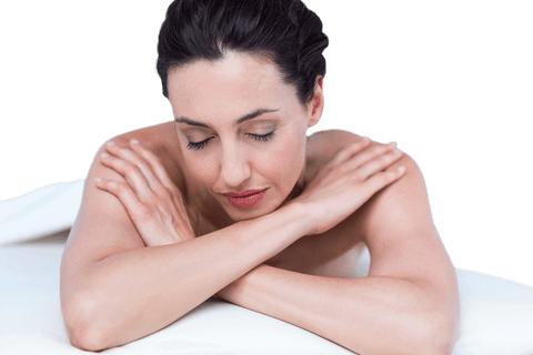 calm woman relaxing on table showing blissful serenity, transparent background - Download Free Stock Videos Pikwizard.com