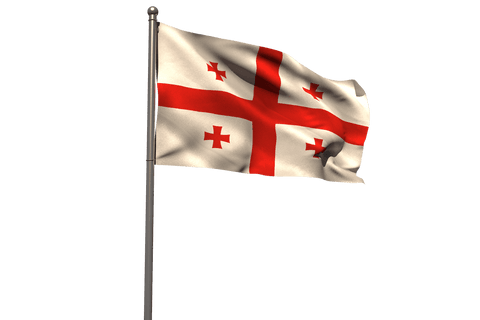 Realistic Flag of Georgia Waving on Transparent Background - Download Free Stock Videos Pikwizard.com