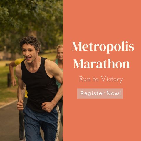 enthusiastic runners participating in metropolis marathon event - Download Free Stock Templates Pikwizard.com