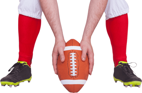 transparent football placement by player in red gear - Download Free Stock Videos Pikwizard.com