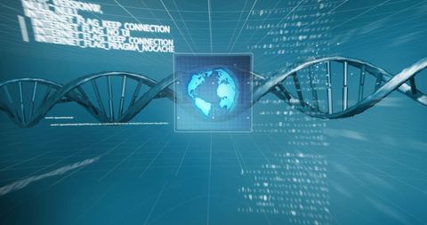 Global connections in dna and data processing technology