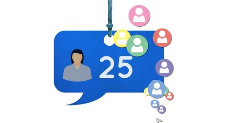 Colorful Friend Request Notification Concept