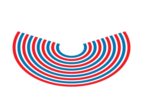 transparent red and blue curved stripes design element - Download Free Stock Videos Pikwizard.com