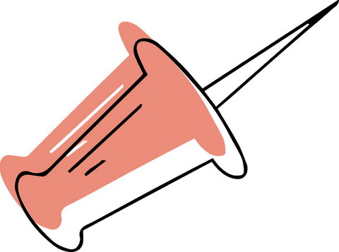 Transparent healthcare syringe illustration with clean design