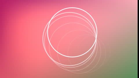 Abstract Spinning Circle on Gradient Pink Background