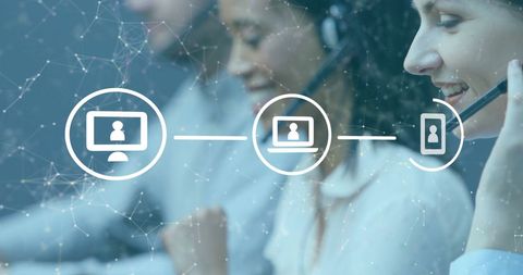 Diverse Customer Support Team with Network Overlay