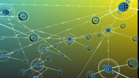 Global Network Connections with Abstract Icons