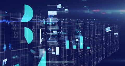 Data Visualization Screens in Futuristic Digital Landscape