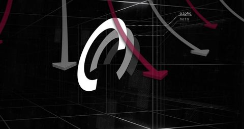 Abstract digital art with modern geometric shapes