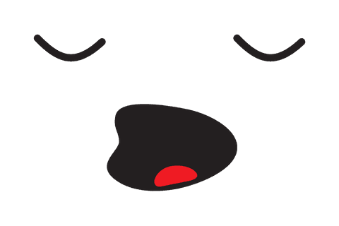 transparent cartoon sleeping face on white background - Download Free Stock Videos Pikwizard.com
