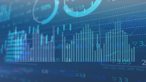 Digital Interface Overlapping Data Charts Concepts