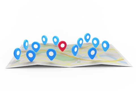 digital city map with tags on transparent background for travel apps - Download Free Stock Videos Pikwizard.com