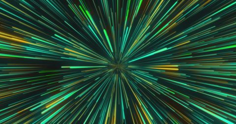 Colorful Burst of Green and Blue Light Trails on Black Background - Download Free Stock Images Pikwizard.com