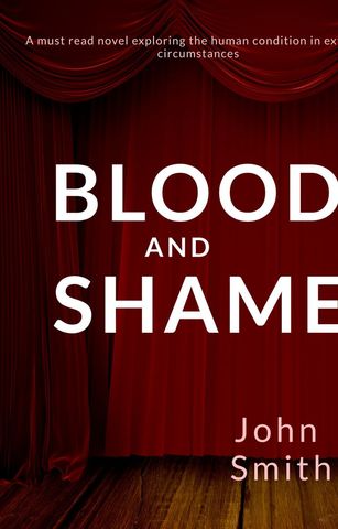 Dramatic Book Cover Design with Red Curtains - Download Free Stock Templates Pikwizard.com