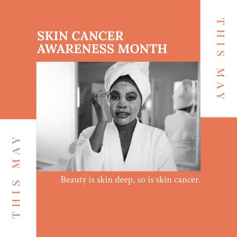 african american woman applying face mask for skin cancer awareness - Download Free Stock Templates Pikwizard.com