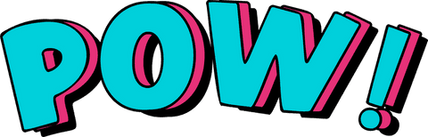 vibrant pow comic text with transparent aesthetics - Download Free Stock Videos Pikwizard.com