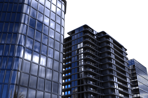 transparent 3d office buildings with modern glass facade design - Download Free Stock Videos Pikwizard.com
