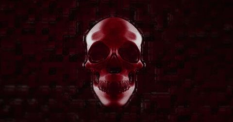 3D Red Skull Over Coronavirus Cells Symbolizing Health Danger - Download Free Stock Images Pikwizard.com