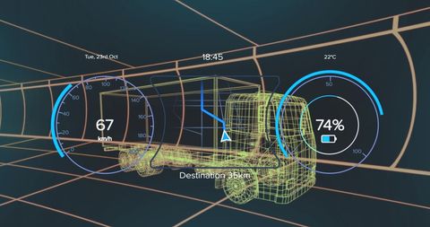 Augmented Reality Interface on Electric Truck Design
