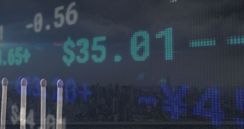 Dynamic Global Markets with Financial Figures Overlay