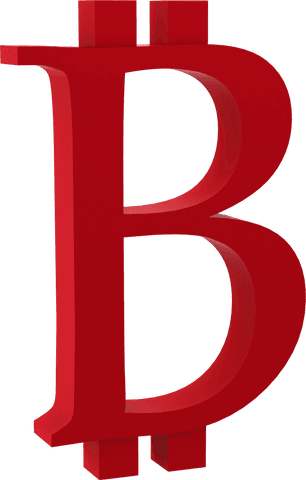 red 3d bitcoin symbol on transparent background - Download Free Stock Videos Pikwizard.com