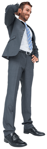 Happy Caucasian Businessman Confidently Smiling Business Professional
