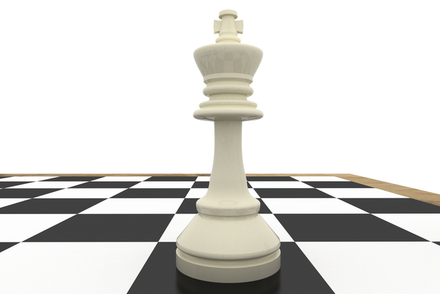 Transparent White King Chess Piece On Chess Board Isolated - Download Free Stock Videos Pikwizard.com