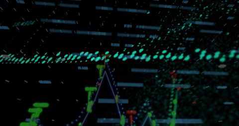 Futuristic Data Stream with Digital Interface Elements - Download Free Stock Images Pikwizard.com